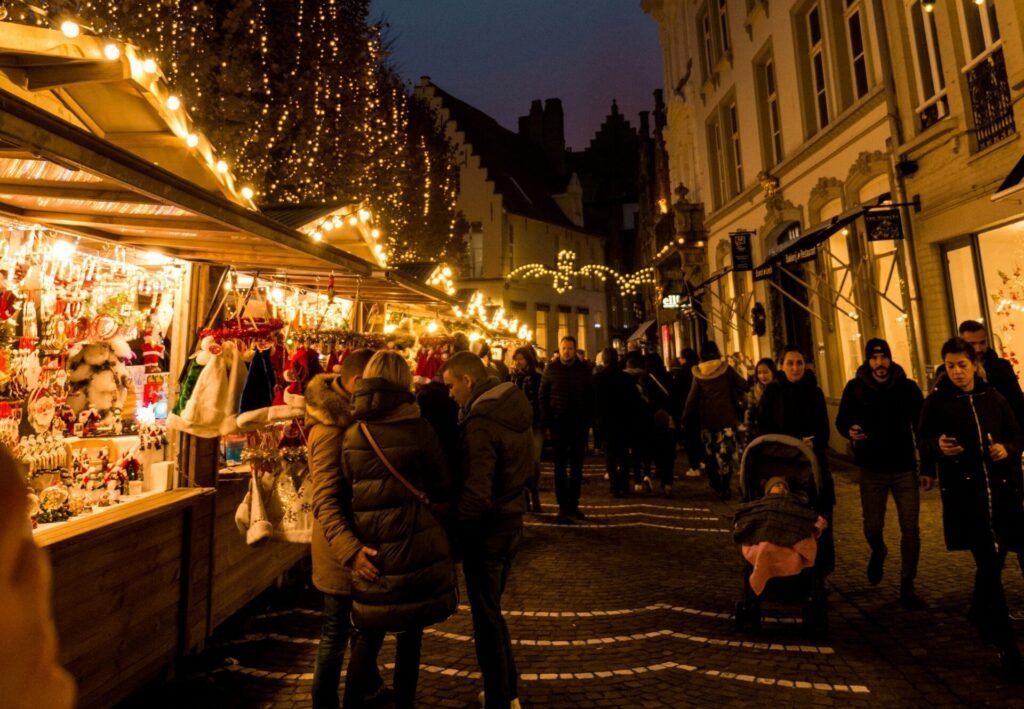 Navidad en Europa: mercadillo navideño de Brujas