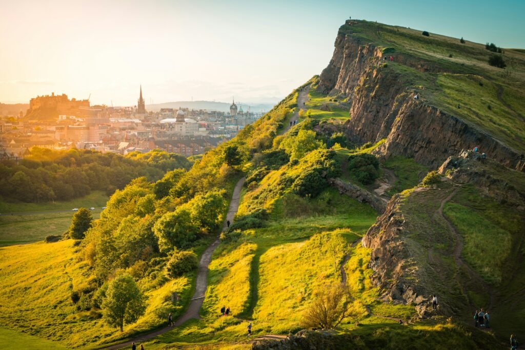 Arthur's Seat, desde donde se contempla Edimburgo