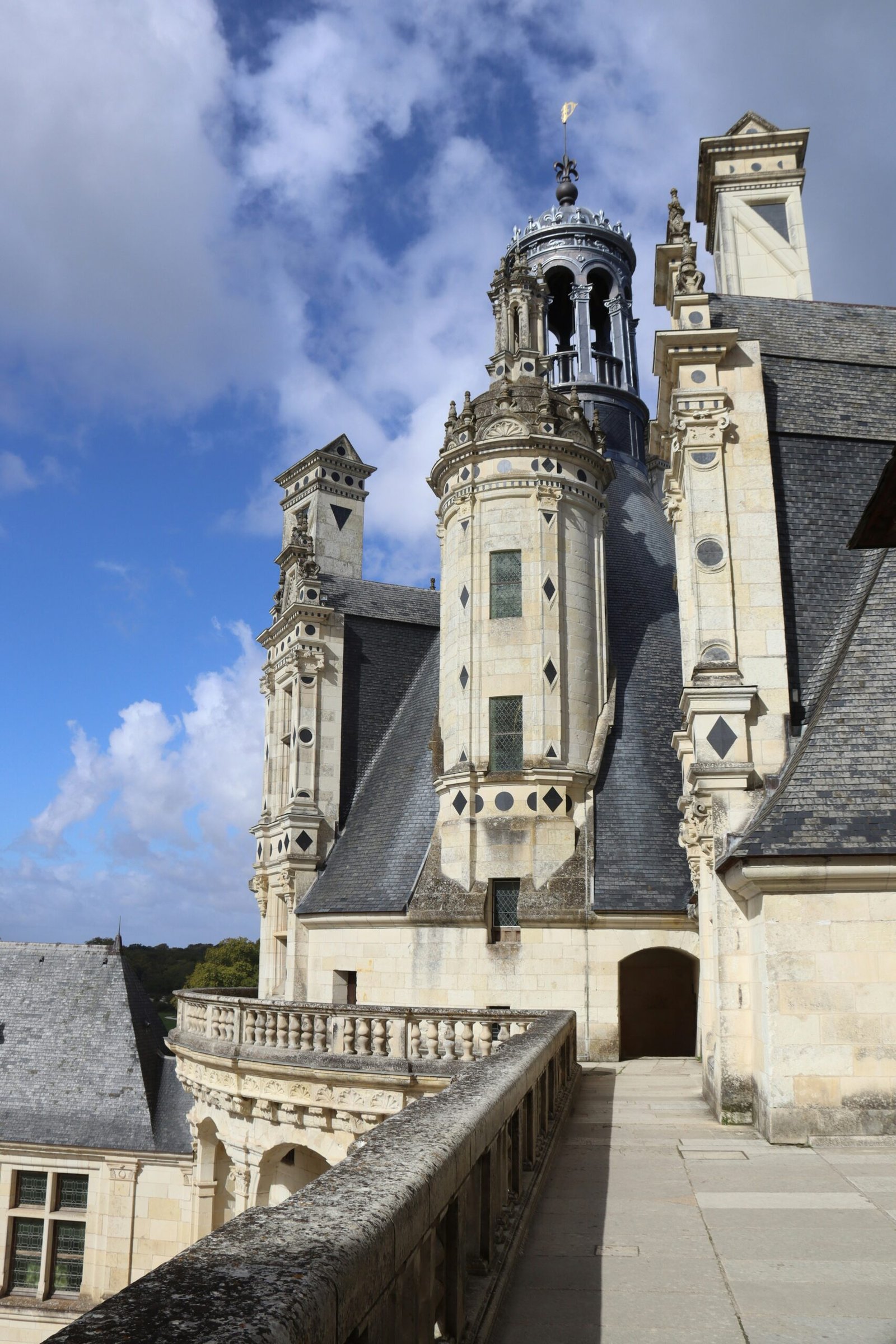 Terrazas del castillo de Chambord