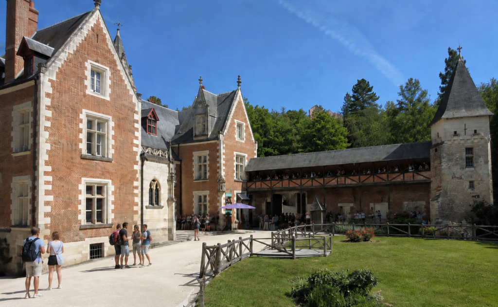 Clos Luce, donde Leonardo da Vinci pasó sus últimos años de vida, en Amboise.