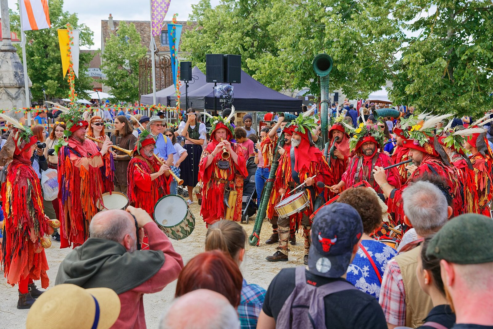 Ambiente de Les Médiévales de Provins durante el festival de 2019