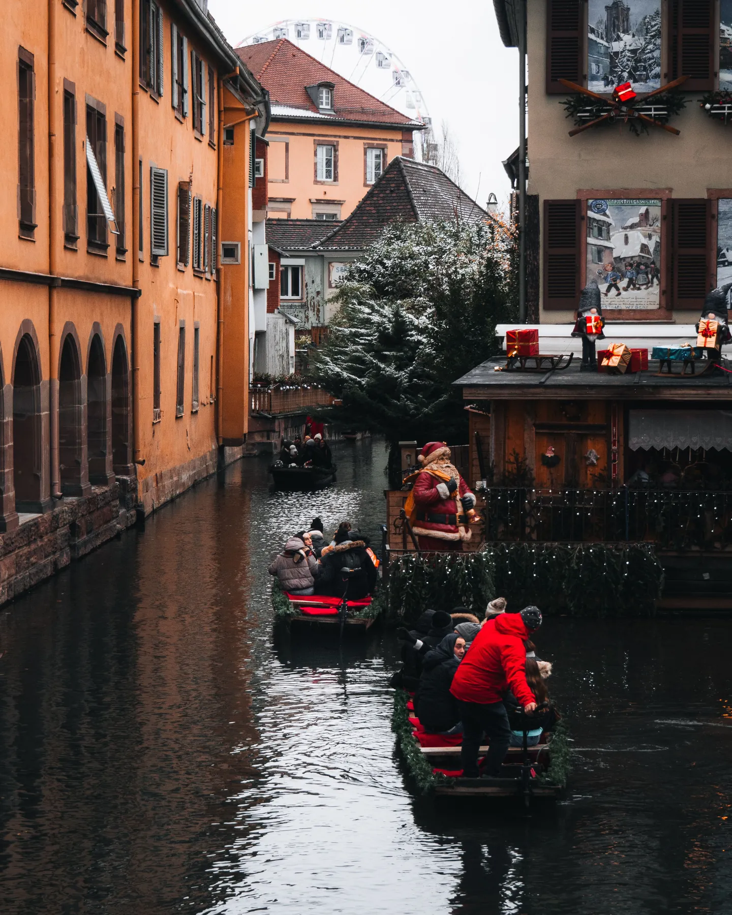 Petite Venise de Colmar durante la Navidad